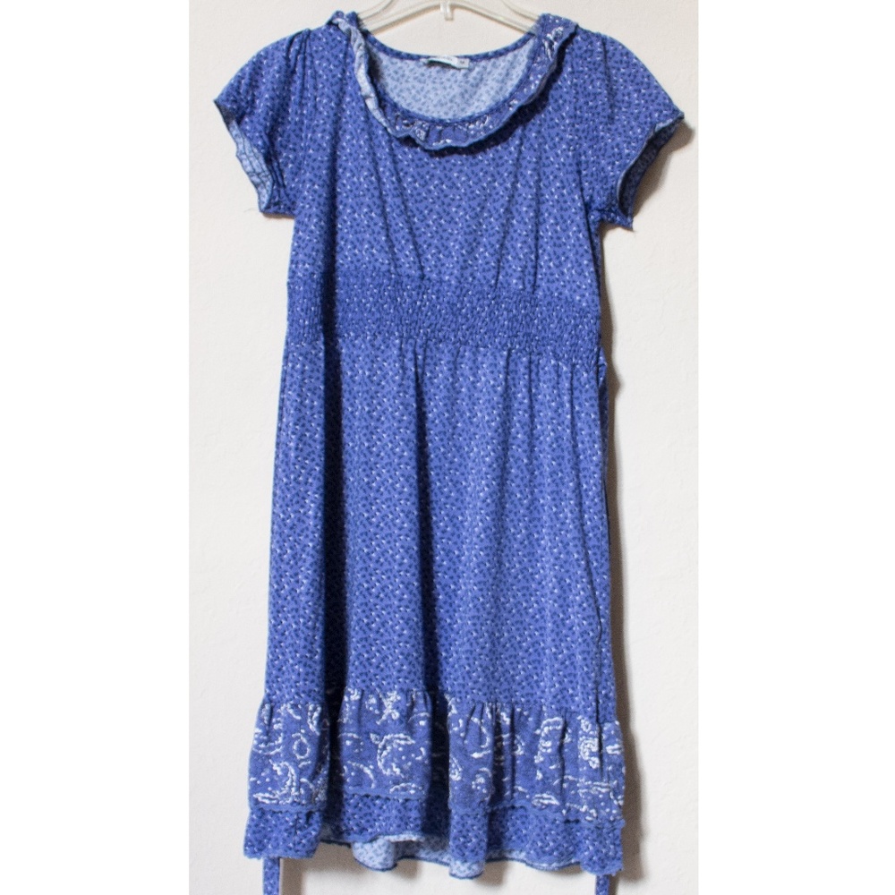 Blue Tiny Floral Daily Dress
